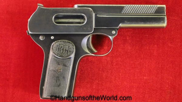 Dreyse, 1907, 7.65mm, Police Marked, L.P.D Memel, Memel, German, Germany, Handgun, Pistol, C&R, Collectible, Pocket, 7.65, 32, .32, acp, auto, Police
