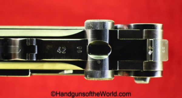 Luger P.08, Mauser 42-1940, 9mm, Black Widow-WWII German Issue - Image 11