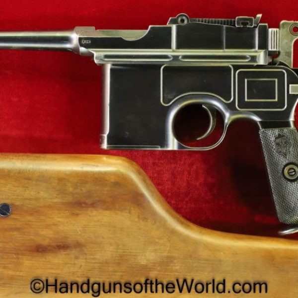 Mauser, 1896, 7.63mm, Early, Bolo, with Stock, C96, Handgun, Pistol, C&R, Collectible, German, Germany, 7.63, Stocked, Hand gun