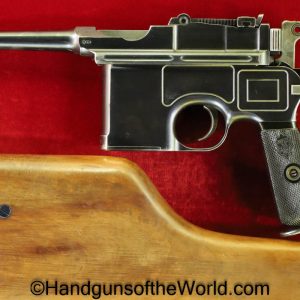 Mauser, 1896, 7.63mm, Early, Bolo, with Stock, C96, Handgun, Pistol, C&R, Collectible, German, Germany, 7.63, Stocked, Hand gun