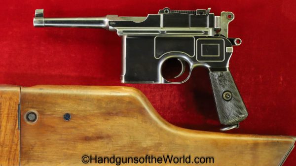 Mauser, 1896, 7.63mm, Early, Bolo, with Stock, C96, Handgun, Pistol, C&R, Collectible, German, Germany, 7.63, Stocked, Hand gun
