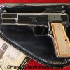 Browning, Hi-Power, 9mm, Tangent Sight, Mint, in Pouch, Hi Power, Belgian, Belgium, Handgun, Pistol, Collectible, 1976, BHP, Hand gun, with Pouch