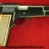 Browning, Hi-Power, 9mm, Tangent Sight, Mint, in Pouch, Hi Power, Belgian, Belgium, Handgun, Pistol, Collectible, 1976, BHP, Hand gun, with Pouch