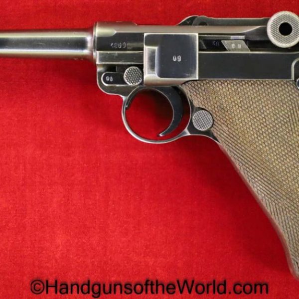 Luger, P.08, Mauser, 42-1939, Rare Dual Proof, Matching Magazine, Matching Mag, German, Germany, WWII, WW2, Handgun, Pistol, C&R, Collectible, P08, P 08