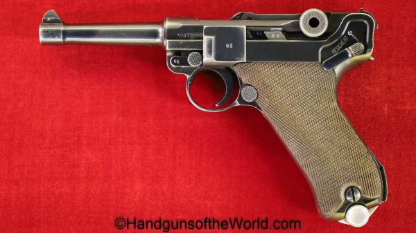 Luger, P.08, Mauser, 42-1939, Rare Dual Proof, Matching Magazine, Matching Mag, German, Germany, WWII, WW2, Handgun, Pistol, C&R, Collectible, P08, P 08