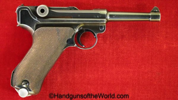 Luger, P.08, Mauser, 42-1939, Rare Dual Proof, Matching Magazine, Matching Mag, German, Germany, WWII, WW2, Handgun, Pistol, C&R, Collectible, P08, P 08
