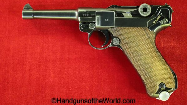 Luger, P.08, Mauser Banner, 1941, Police, Eagle L, Matching Magazine, Fantastic, German, Germany, Handgun, Pistol, C&R, Collectible, WWII, WW2, P08, E/L