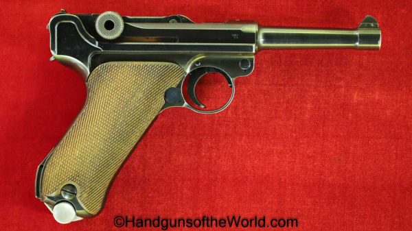 Luger, P.08, Mauser Banner, 1941, Police, Eagle L, Matching Magazine, Fantastic, German, Germany, Handgun, Pistol, C&R, Collectible, WWII, WW2, P08, E/L
