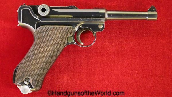 Luger, P.08, Mauser, S/42, 1936, 9mm, German, WWII, Matching Magazine, Matching Mag, Handgun, Pistol, C&R, Collectible, S42, S-42, Germany, WW2, P08, P-08