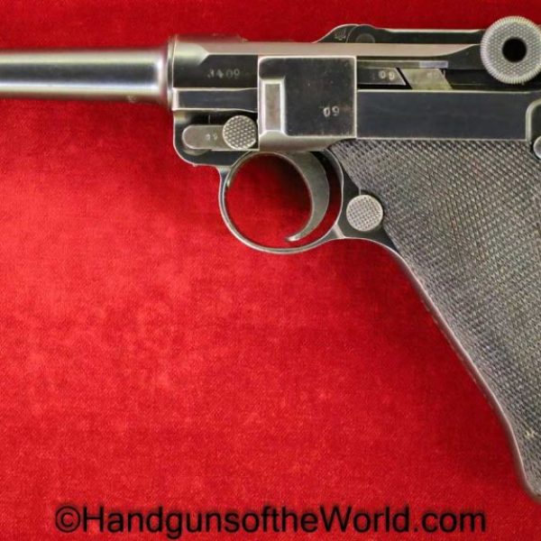 Luger, P.08, DWM, 9mm, Dated, 1915, with Unit Markings, Unit Marked, German, Germany, Handgun, Pistol, C&R, Collectible, WWI, WW1, P08, P 08, P-08