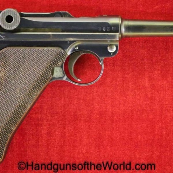 Luger, P.08, Erfurt, 1912, 9mm, Matching Magazine, Matching Mag, Handgun, Pistol, C&R, Collectible, German, Germany, P08, P 08, P-08, WWI, WW1, Hand gun