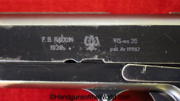 Radom VIS WZ-35, 9mm, Polish Eagle Dated 1938