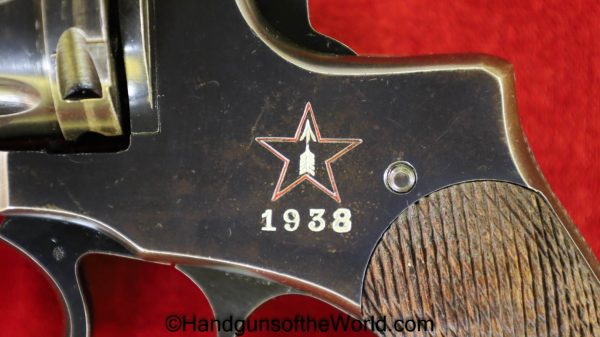 Russian, 1895, Nagant, 7.62mm, Dated, 1938, Handgun, Revolver, C&R, Collectible, 7.62, Russian, Soviet, Soviet Union, USSR, WWII, WW2, Hand gun