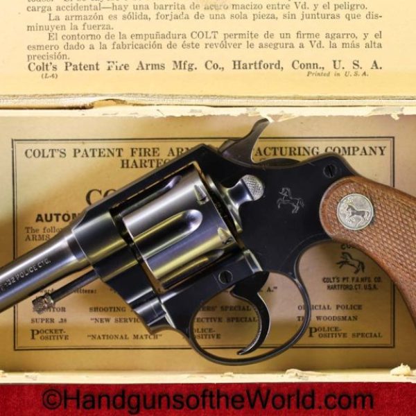 Colt, Police Positive, .32, 1935, Mint, in Box, Boxed, with Box, Handgun, Revolver, C&R, Collectible, Police, Positive, 32, Americana, USA, American