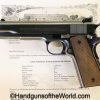 Colt, Government Model, National Match, .45acp, with Letter, 1938, Pre War, Pre-War, Handgun, C&R, Collectible, Government, Model, 1911, 45, .45, acp,