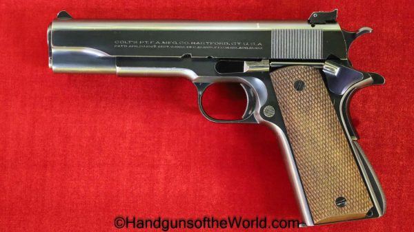 Colt, Government Model, National Match, .45acp, with Letter, 1938, Pre War, Pre-War, Handgun, C&R, Collectible, Government, Model, 1911, 45, .45, acp,