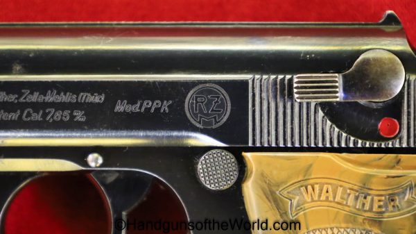 Walther, PPk, 7.65mm, RZM, Slide Logo, German, Germany, NSDAP, Handgun, Pistol, C&R, Collectible, Pocket, 7.65, 32, .32, acp, auto, WWII, WW2, Slide