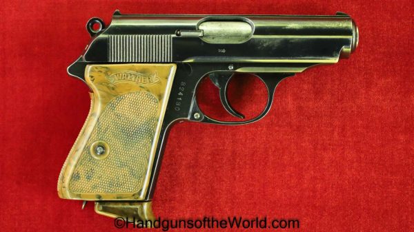 Walther, PPk, 7.65mm, RZM, Slide Logo, German, Germany, NSDAP, Handgun, Pistol, C&R, Collectible, Pocket, 7.65, 32, .32, acp, auto, WWII, WW2, Slide