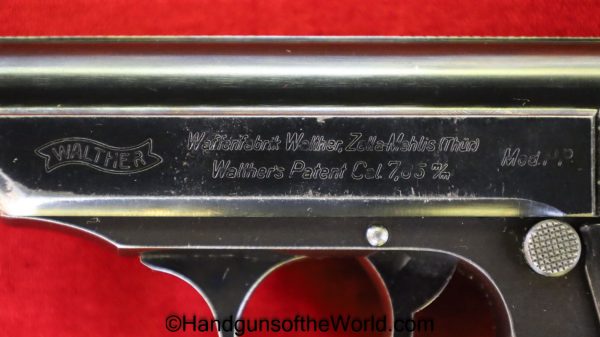 Walther, PP, 7.65mm, RFV Marked, RFV, German, Germany, WWII, WW2, Handgun, Pistol, C&R, Collectible, 32, .32, acp, auto, 7.65, Pocket, Hand gun