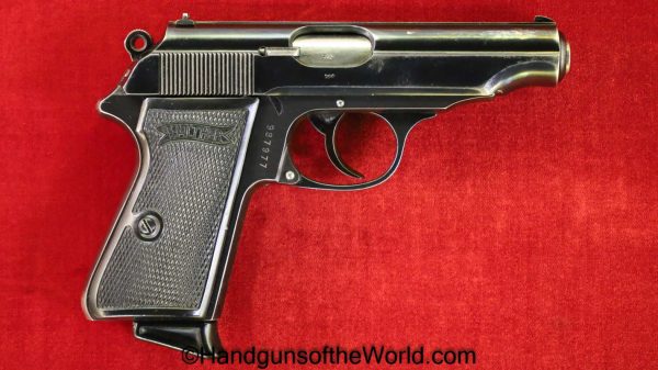 Walther, PP, 7.65mm, RFV Marked, RFV, German, Germany, WWII, WW2, Handgun, Pistol, C&R, Collectible, 32, .32, acp, auto, 7.65, Pocket, Hand gun