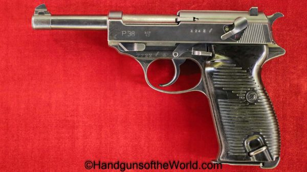 Walther, P-38, Mauser, BYF 43, 9mm, German, WWII, Cool Number, Germany, WW2, P38, P 38, P.38, 1943, 43, byf, Handgun, Pistol, C&R, Collectible, Cool