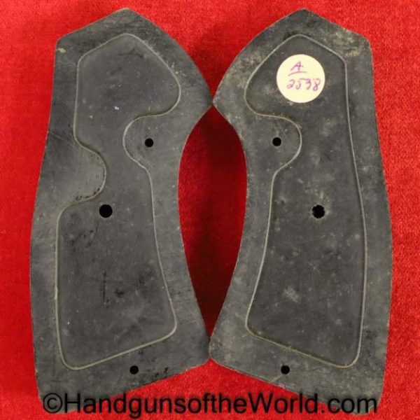 Webley, Mark VI, Service Revolver, Grips, Checkered, black, Bakelite, Original, Collectible, British, English, Mark 6, Mk6, MkVI, Mk 6, Mk VI, Mk.6, Mk.VI
