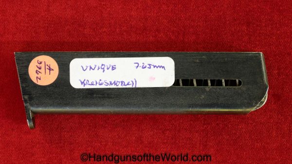 Unique, Kreigsmodell, Model 17, 7.65mm, Magazine, Clip, Mag, Original, Collectible, #102295, 102295, Handgun, Pistol, Kriegsmodell, Model, 17, 32, .32