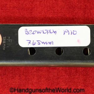 FN, Browning, 1910, 7.65mm, Magazine, Clip, Mag, Original, Collectible, Belgian, Belgium, Handgun, Pistol, Pocket, 7.65, 32, .32, acp, auto, Hand gun