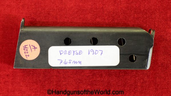 Dreyse, 1907, 7.65mm, Magazine, Clip, Mag, Original, Collectible, German, Germany, Handgun, Pistol, C&R, Collectible, 32, .32, acp, auto, Hand gun, Model