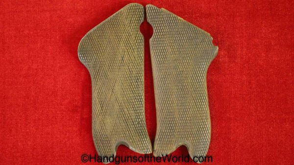 Luger, WWI, Era, Grip, Walnut, WW1, Original, Collectible, German, Germany, Handgun, Pistol, Hand gun, DWM, Grips, Wood, Walnut, Checkered