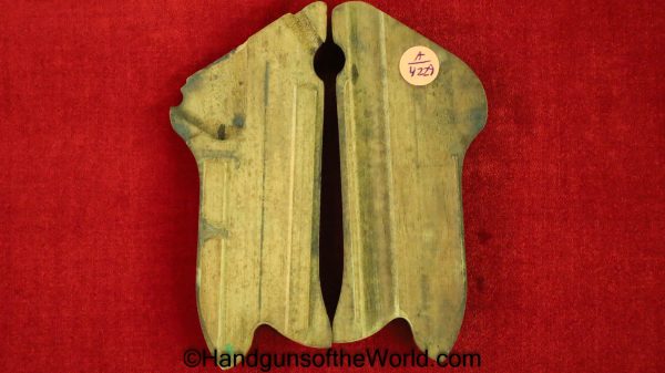 Luger, WWI, Era, Grip, Walnut, WW1, Original, Collectible, German, Germany, Handgun, Pistol, Hand gun, DWM, Grips, Wood, Walnut, Checkered