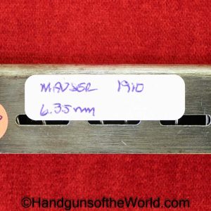 Mauser, 1910, 6.35mm, Magazine, Clip, Mag, Original, Collectible, German, Germany, Model, Handgun, Hand gun, Pistol, 6.35, 25, .25, acp, auto