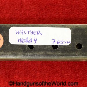 Walther, Model 4, 7.65mm, Magazine, Clip, Mag, Original, Collectible, 4, Model, German, Germany, Handgun, Pistol, 7.65, 32, .32, acp, auto