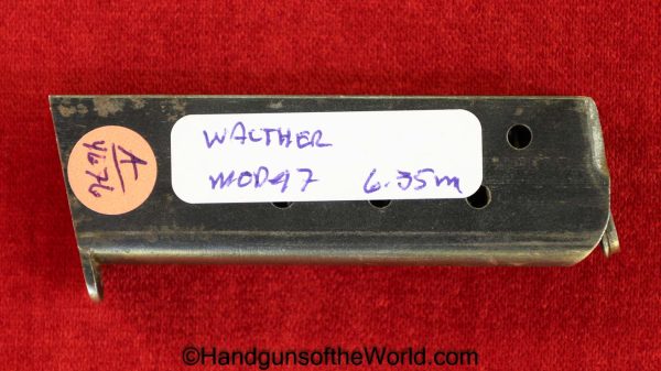 Walther, Model 7, 6.35mm, Magazine, Clip, Mag, Original, Collectible, Model VII, Model, 7, VII, Germany, German, Handgun, Pistol, 6.35, 25, .25, acp, auto