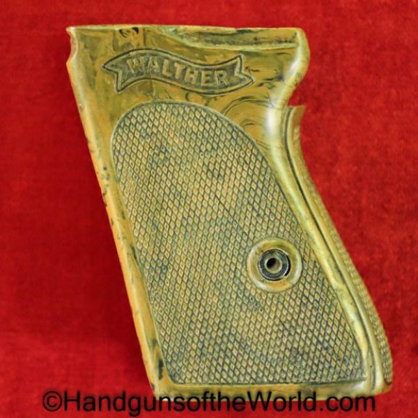 Walther, PPk, Grips, WWII, Era, brown, Bakelite, Original, Collectible, Grip, Handgun, Pistol, German, Germany, WW2, Hand gun, Old, Real, Vintage