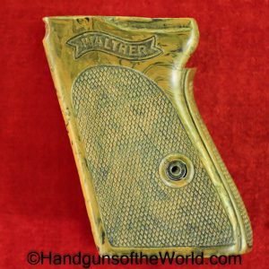 Walther, PPk, Grips, WWII, Era, brown, Bakelite, Original, Collectible, Grip, Handgun, Pistol, German, Germany, WW2, Hand gun, Old, Real, Vintage