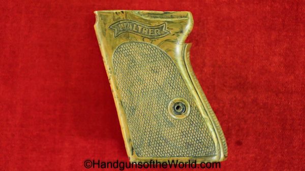 Walther, PPk, Grips, WWII, Era, brown, Bakelite, Original, Collectible, Grip, Handgun, Pistol, German, Germany, WW2, Hand gun, Old, Real, Vintage