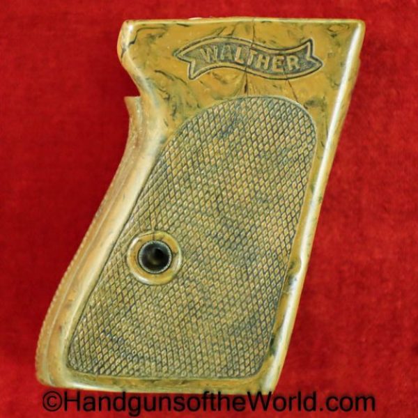 Walther, PPk, Grips, WWII, Era, brown, Bakelite, Original, Collectible, Grip, Handgun, Pistol, German, Germany, WW2, Hand gun, Old, Real, Vintage