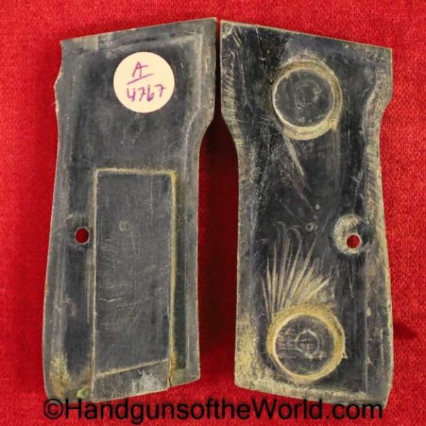 Walther, Model 4, Grips, Grip, Original, Collectible, German, Germany, Horn, Handgun, Pistol, Model, 4, IV, Model IV, Pair, Set, Pressed