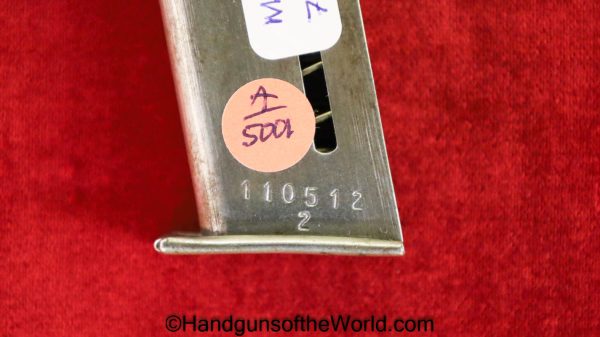 Mauser, 1914, 7.65mm, Magazine, Clip, Mag, Original, Collectible, Police, #110512-2, #110512, 110512, #110512-2, German, Germany, Handgun, Pistol, 32, .32