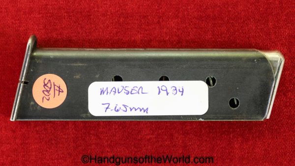 Mauser, 1934, 7.65mm, Magazine, Clip, #408178, 408178, Mag, Original, Collectible, German, Germany, Handgun, Pistol, 7.65, 32, .32, acp, auto, Police