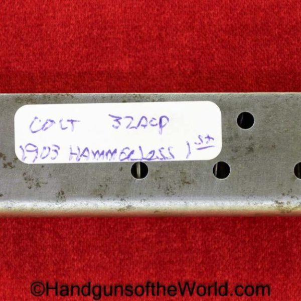 Colt, 1903, Hammerless, .32acp, 1st, Issue, Magazine, Clip, Mag, Original, Collectible, First, Pattern, Pocket, 32, .32, acp, auto, 7.65, 7.65mm, Handgun