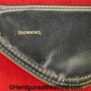 Browning, Baby, Pouch, Black, Vinyl, red, felt, Original, VP, Vest Pocket, FN, Collectible, Handgun, Hand gun, Pistol, Post War, Post-War