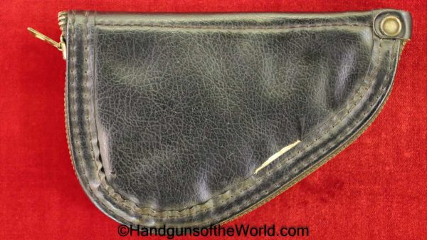 Browning, Baby, Pouch, Black, Vinyl, red, felt, Original, VP, Vest Pocket, FN, Collectible, Handgun, Hand gun, Pistol, Post War, Post-War