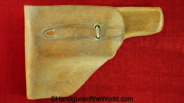 Browning, FN, 1903, Holster, Brown, Leather, dual magazine pouches, Original, Collectible, Handgun, Hand gun, Pistol, Period, Real, Old, Vintage