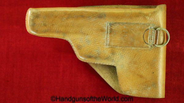 Browning, FN, 1903, Holster, Brown, Leather, dual magazine pouches, Original, Collectible, Handgun, Hand gun, Pistol, Period, Real, Old, Vintage