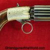 J.R. Cooper, Under Hammer, Pepperbox, 10mm, with Case, Superb, British, English, Handgun, Revolver, Collectible, Antique, Cooper, Underhammer, Pepper Box