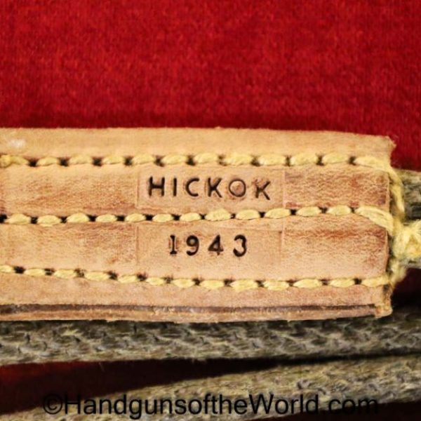 Colt, 1911A1, Lanyard, Braided, beige, canvas, steel clip, leather, Hickok, 1943, Original, Collectible, 1911, 45, .45, WWII, WW2, Handgun, Pistol