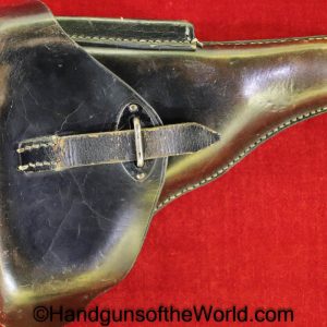 CZ-38, Holster, German, WWII, Black, leather, hard shell, CGH40, WaA41, 1940, CZ38, CZ 38, CZ, 38, Original, Collectible, Germany, WW2, cgh, 40, WaA 41