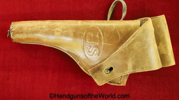 Colt, S&W, 1917, Revolver, Holster, Brown, Leather, US, G&K, 1917, AG, Original, Collectible, Model, WWI, WW1, Handgun, Smith and Wesson, Smith & Wesson